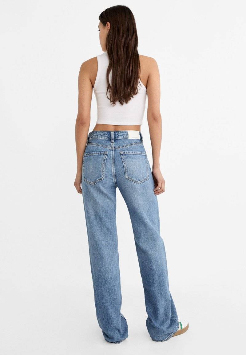 Stradivarius Stradivarius Straight leg jeans - light blue Bis zu 50% Rabatt