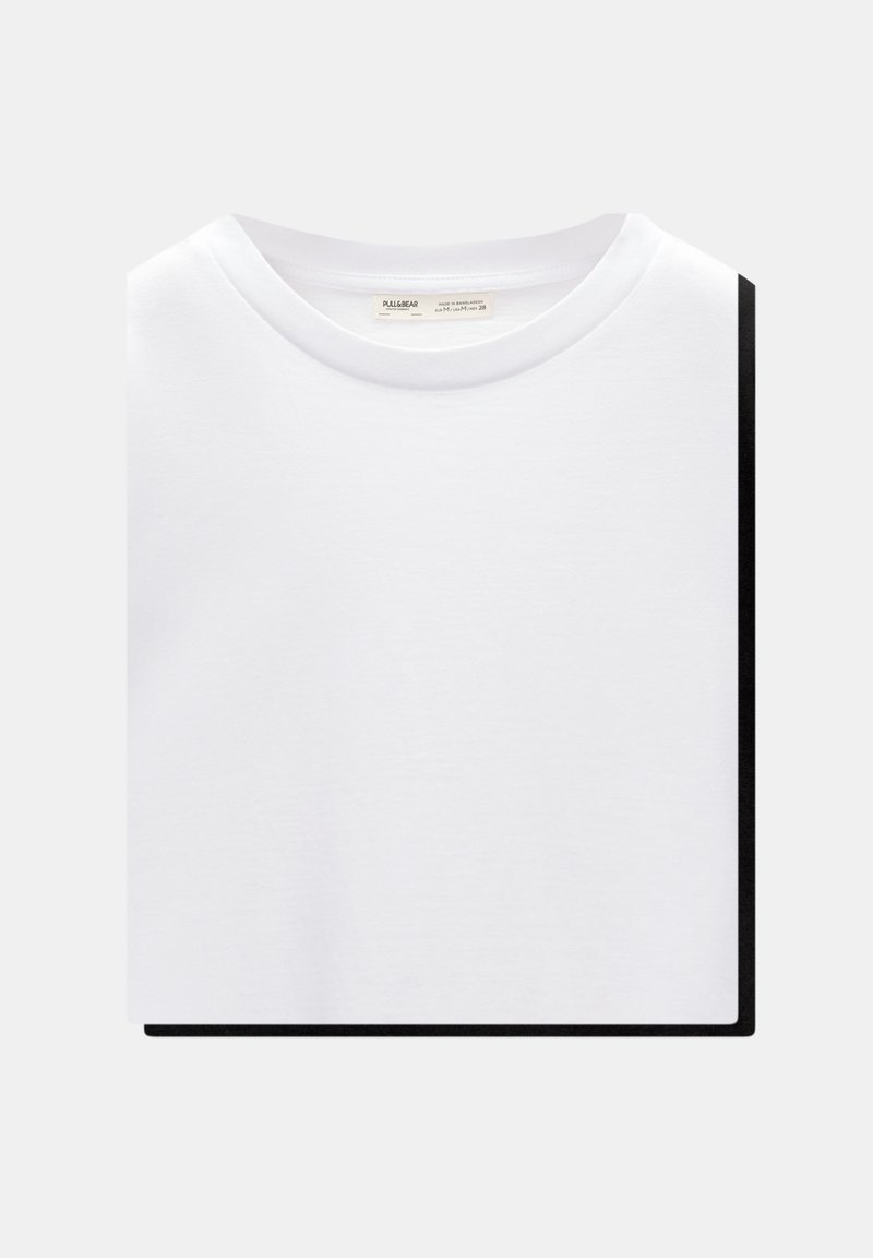 PULL&BEAR PULL&BEAR SHORT SLEEVE - PACK OF 2 - Basic T-shirt - white Nur für heute