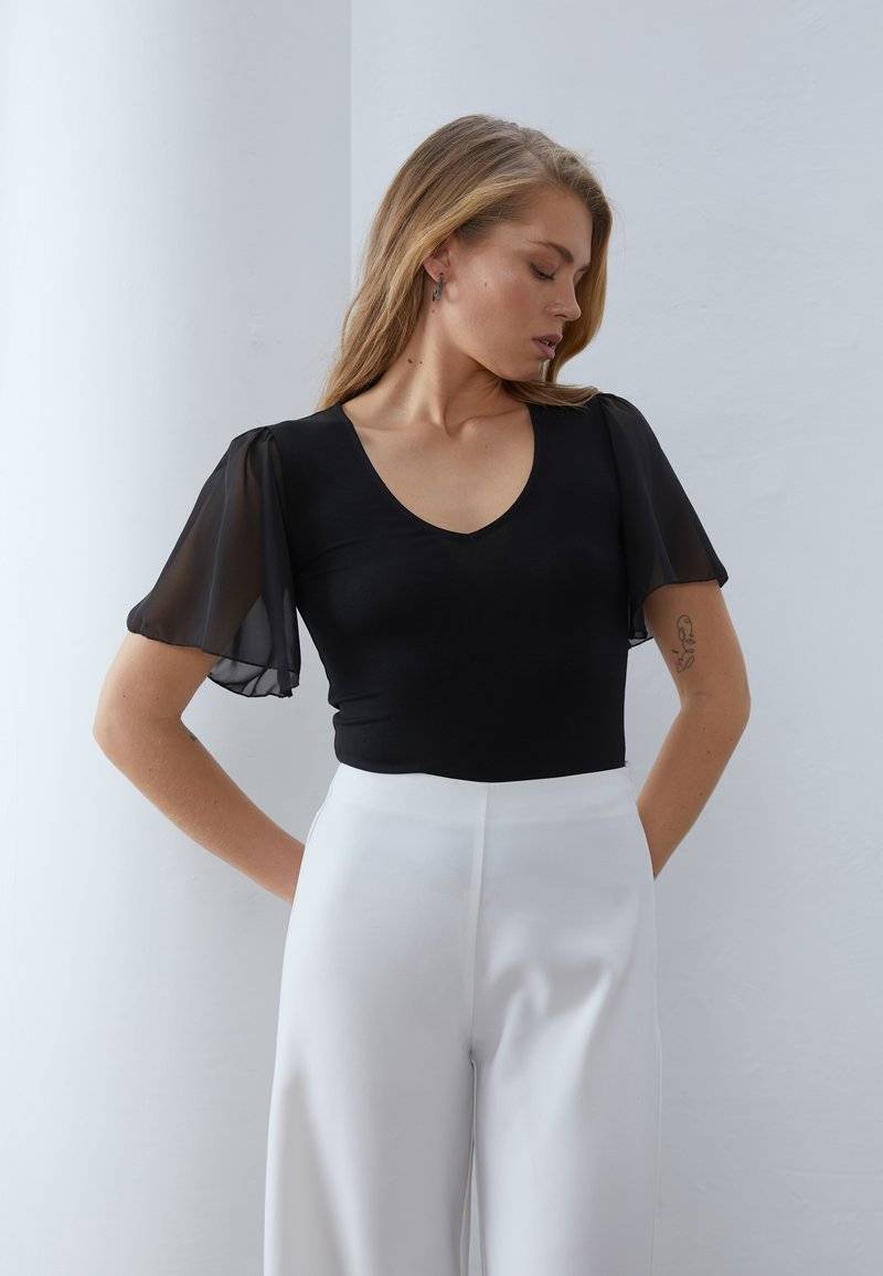 Anna Field Anna Field Print T-shirt - black Sonderangebot der Fabrik