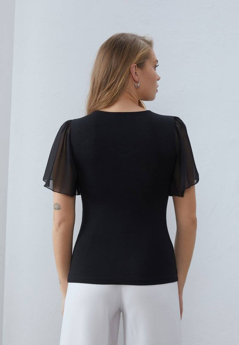 Anna Field Anna Field Print T-shirt - black Sonderangebot der Fabrik