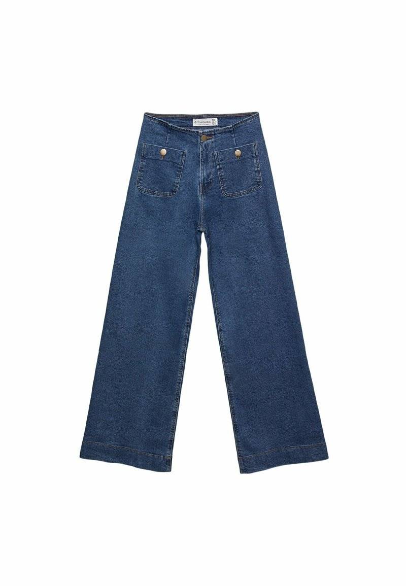 Stradivarius Stradivarius MINIMALIST WITH POCKETS - Flared Jeans - royal blue Vierteljährliche Förderung