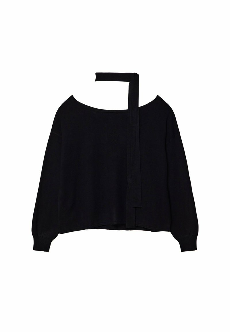Stradivarius Stradivarius BOAT NECK - Jumper - black Bis zu 55% Rabatt
