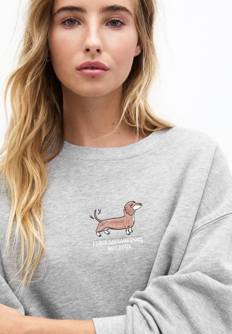 PULL&BEAR PULL&BEAR DOG - Sweatshirt - grey Super Rabatt