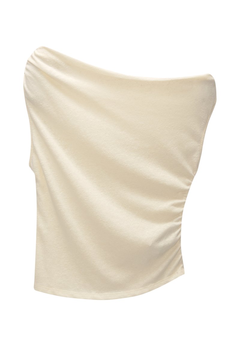 PULL&BEAR PULL&BEAR ASYMMETRIC RUSTIC - Top - beige Riesige Rabatte