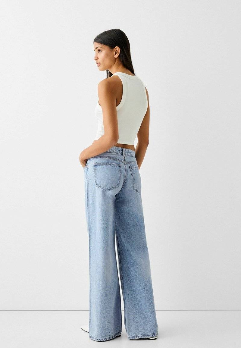 Bershka Bershka WIDE-LEG - Relaxed fit jeans Clearance-Verkauf