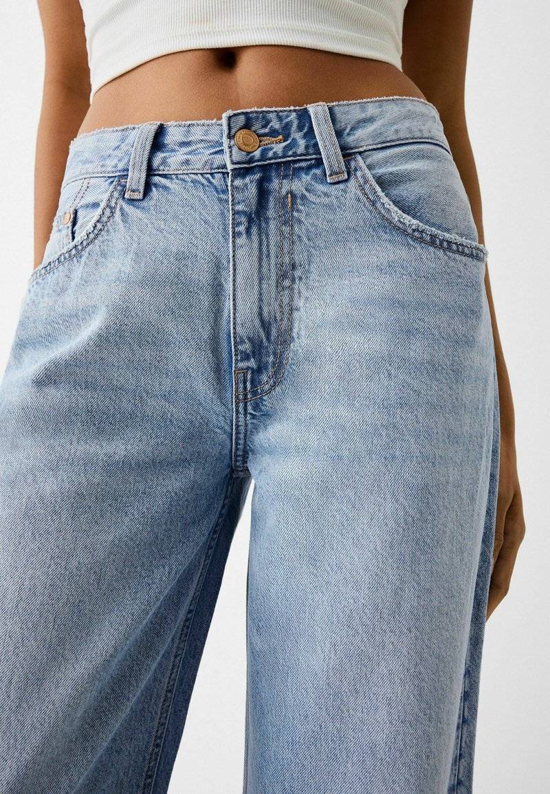 Bershka Bershka WIDE-LEG - Relaxed fit jeans Clearance-Verkauf