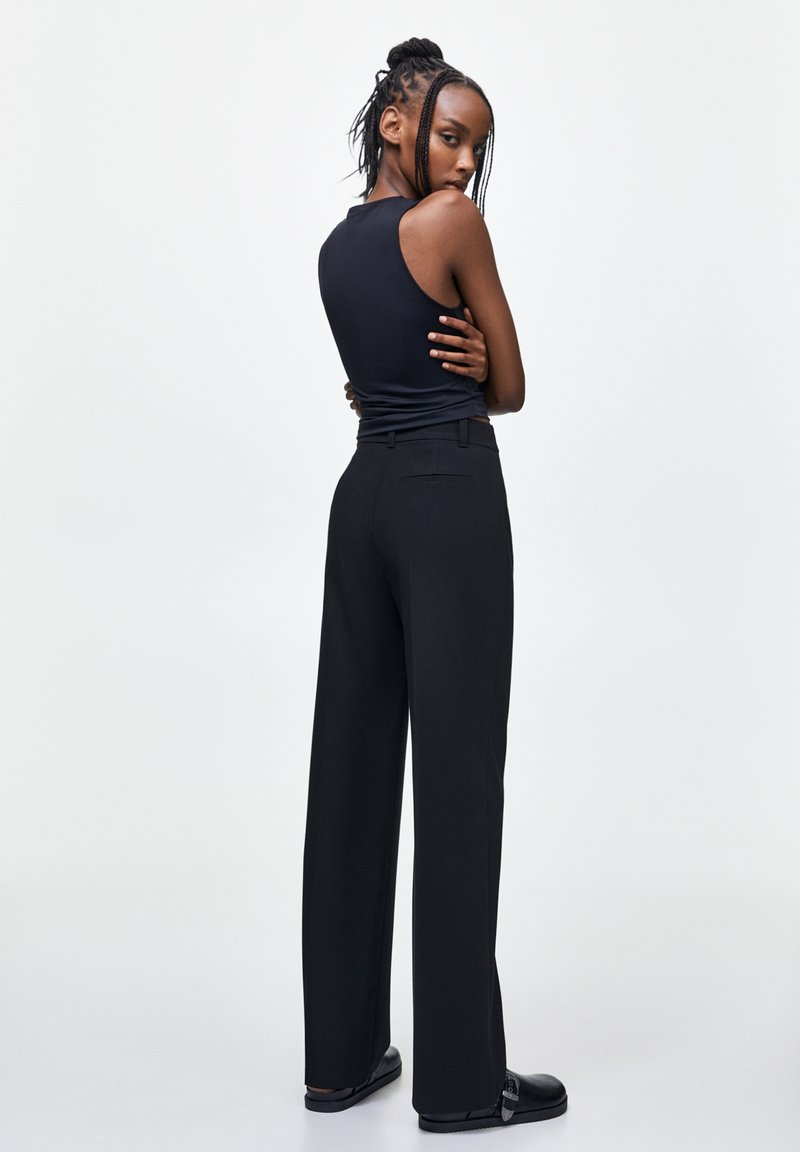 PULL&BEAR PULL&BEAR STRAIGHT - Trousers - black Kostenloser Versand international