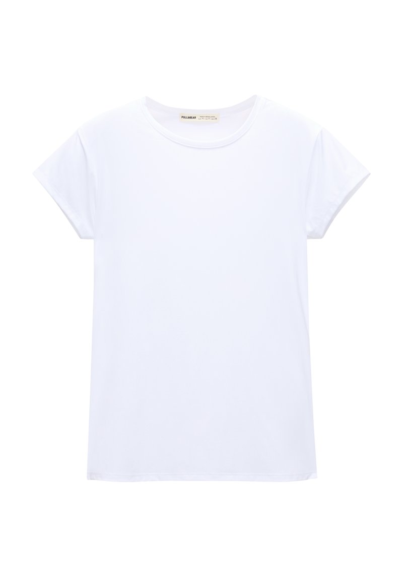 PULL&BEAR PULL&BEAR SHORT SLEEVE - Basic T-shirt - white Fabrikladen