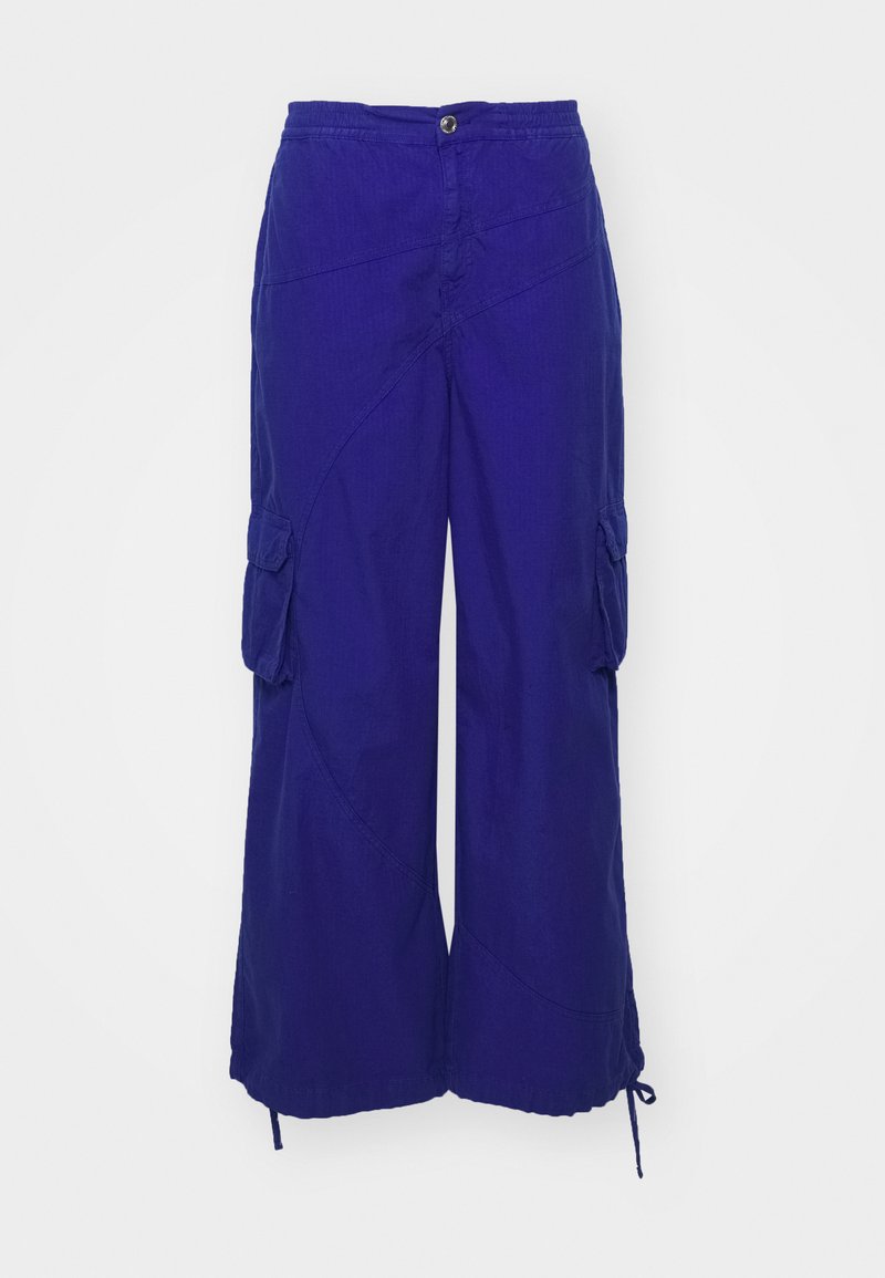 Les Benjamins Les Benjamins PANT UNISEX - Cargo trousers - blue Schlussverkauf