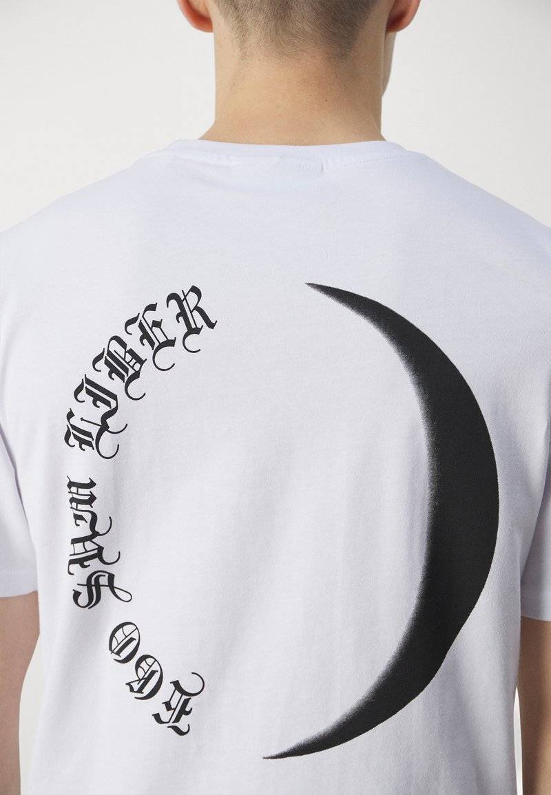 Han Kjøbenhavn Han Kjøbenhavn SHADOWS MOON REGULAR TEE UNISEX - Print T-shirt - white Versandkostenfrei