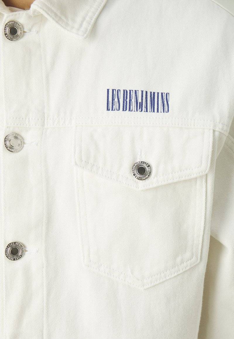 Les Benjamins Les Benjamins JACKET UNISEX - Denim jacket - white Black Friday