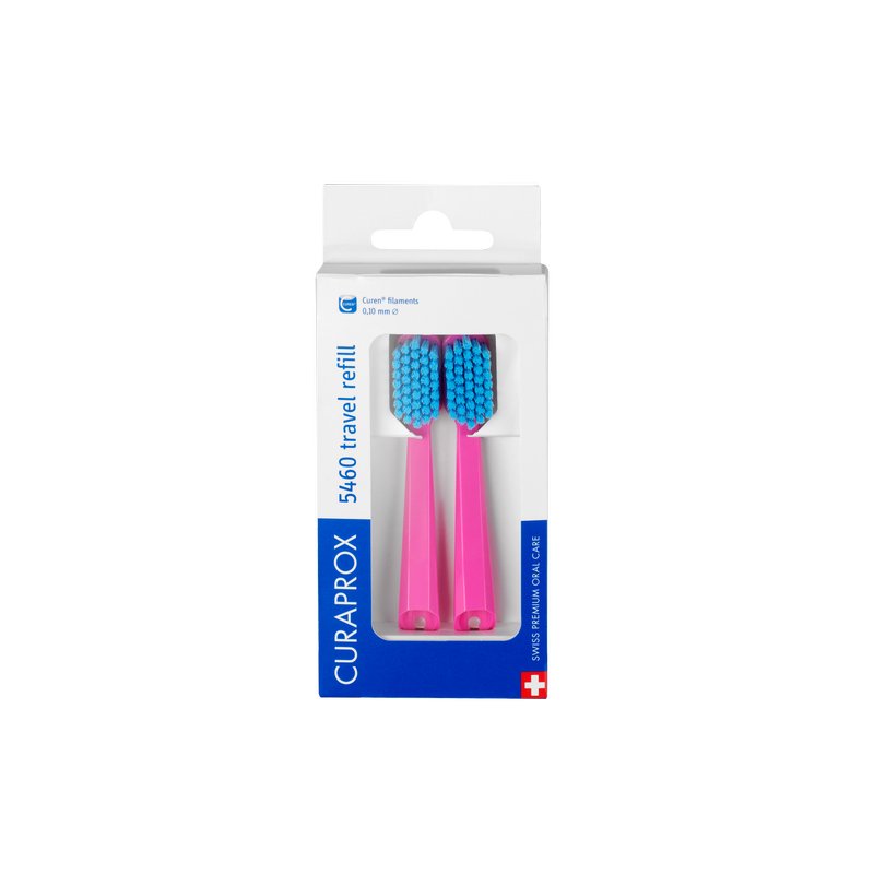Curaprox Curaprox CS 5460 REFILL FOR TRAVEL SET - Dental care tool - pink Muttertagsangebot