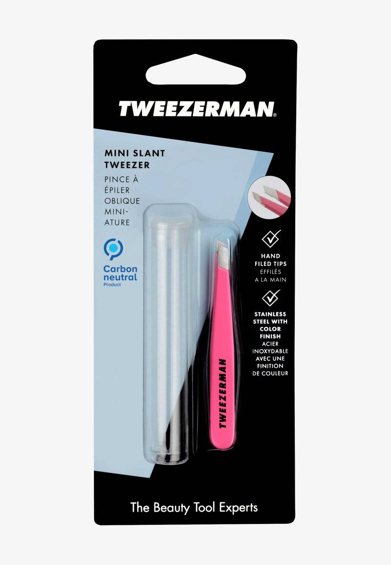 TWEEZERMAN TWEEZERMAN MINI SLANT TWEEZER - Hair removal tool - pink Lagerräumung