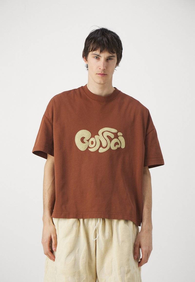 Bonsai Bonsai OVERSIZE TEE EMBRODERY GRAPHIC UNISEX - Print T-shirt - glazed ginger Bestseller