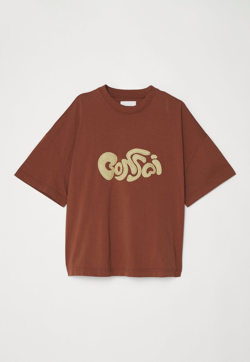 Bonsai Bonsai OVERSIZE TEE EMBRODERY GRAPHIC UNISEX - Print T-shirt - glazed ginger Bestseller