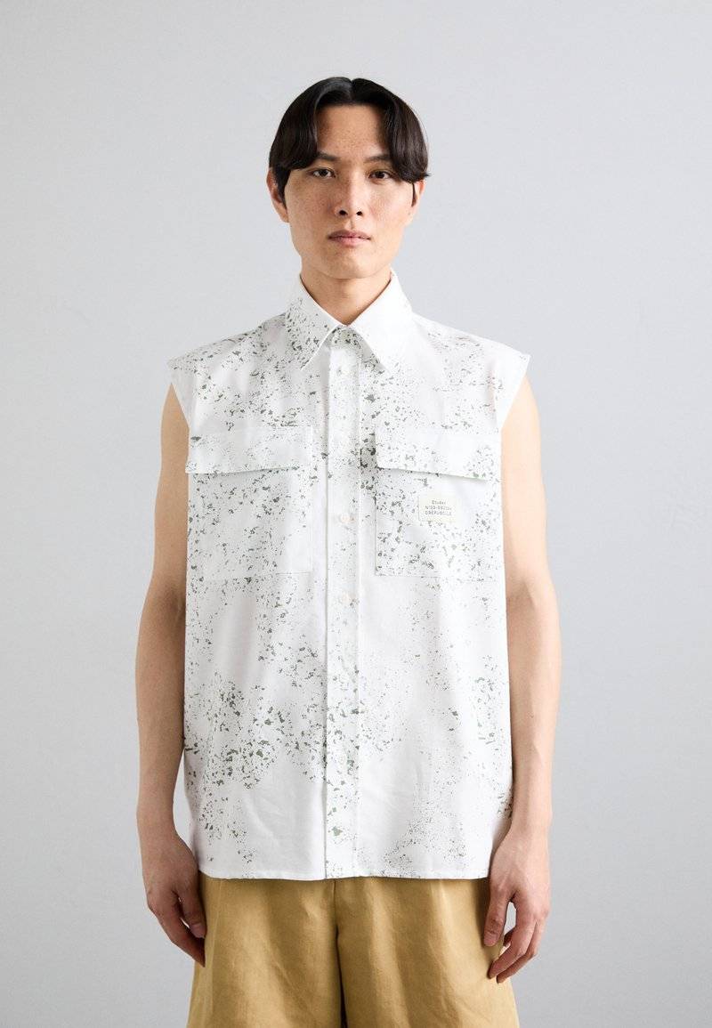 Études Études ALL DRIPS UNISEX - Button-down blouse - white Kauf eins, bekomm eins gratis
