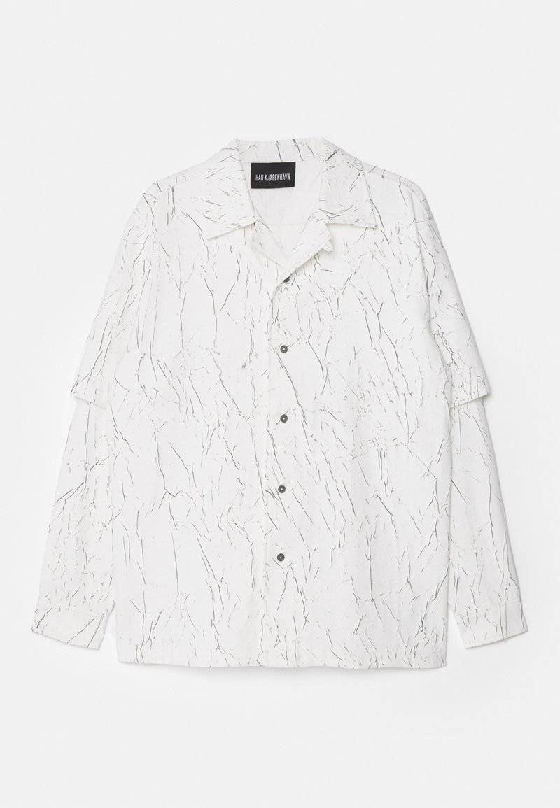 Han Kjøbenhavn Han Kjøbenhavn WRINKLE TWO LAYERED UNISEX - Shirt - white Sonderangebote