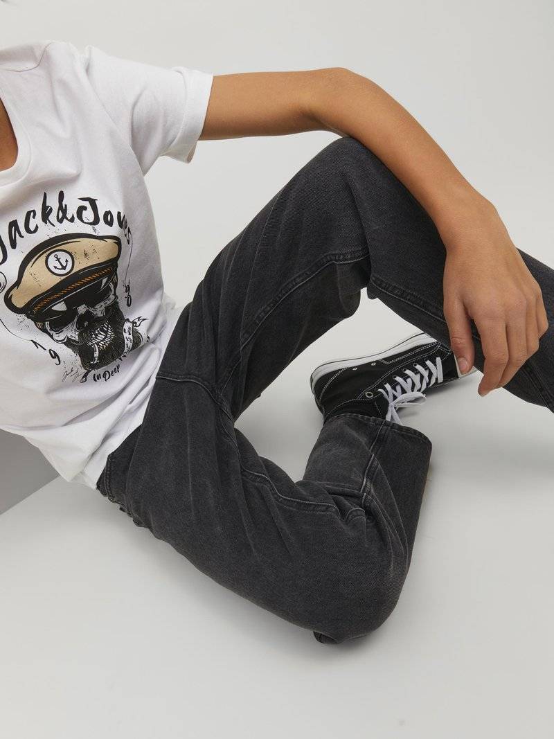 Jack & Jones Junior Jack & Jones Junior JJICHRIS JJORIGINAL - Relaxed fit jeans - black denim Bis zu 55% Rabatt