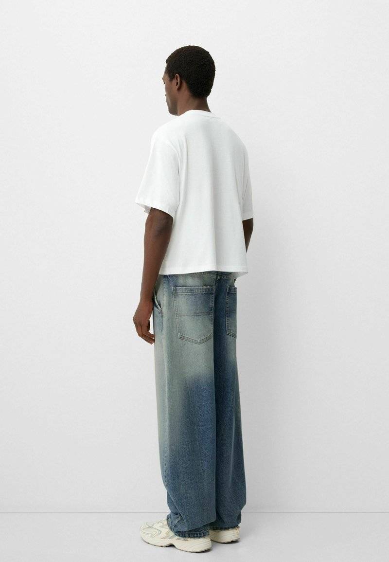 Bershka Bershka Relaxed fit jeans - blue grey Black Friday Preise