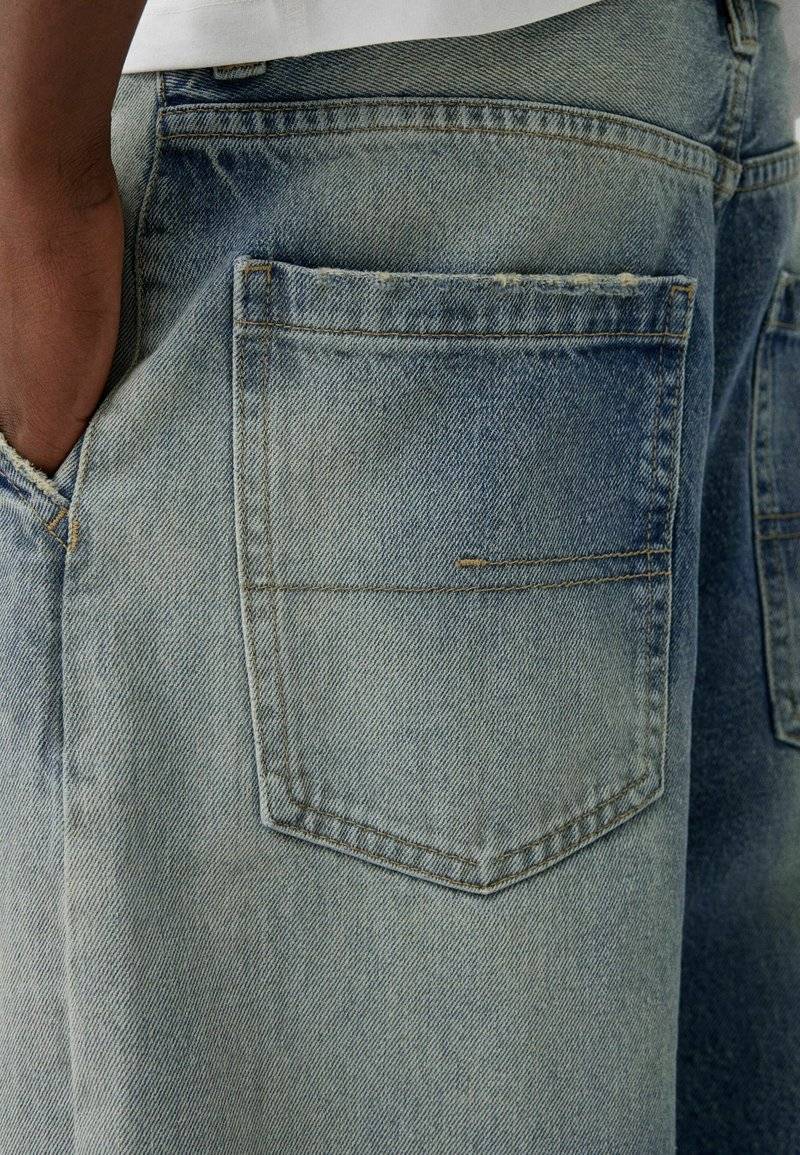 Bershka Bershka Relaxed fit jeans - blue grey Black Friday Preise