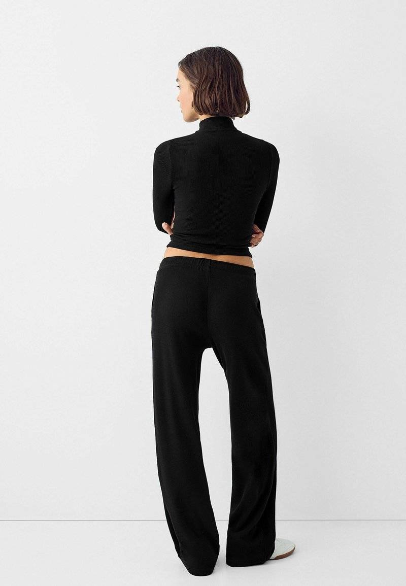 Bershka Bershka LONG SLEEVE - Cardigan - black zollfrei