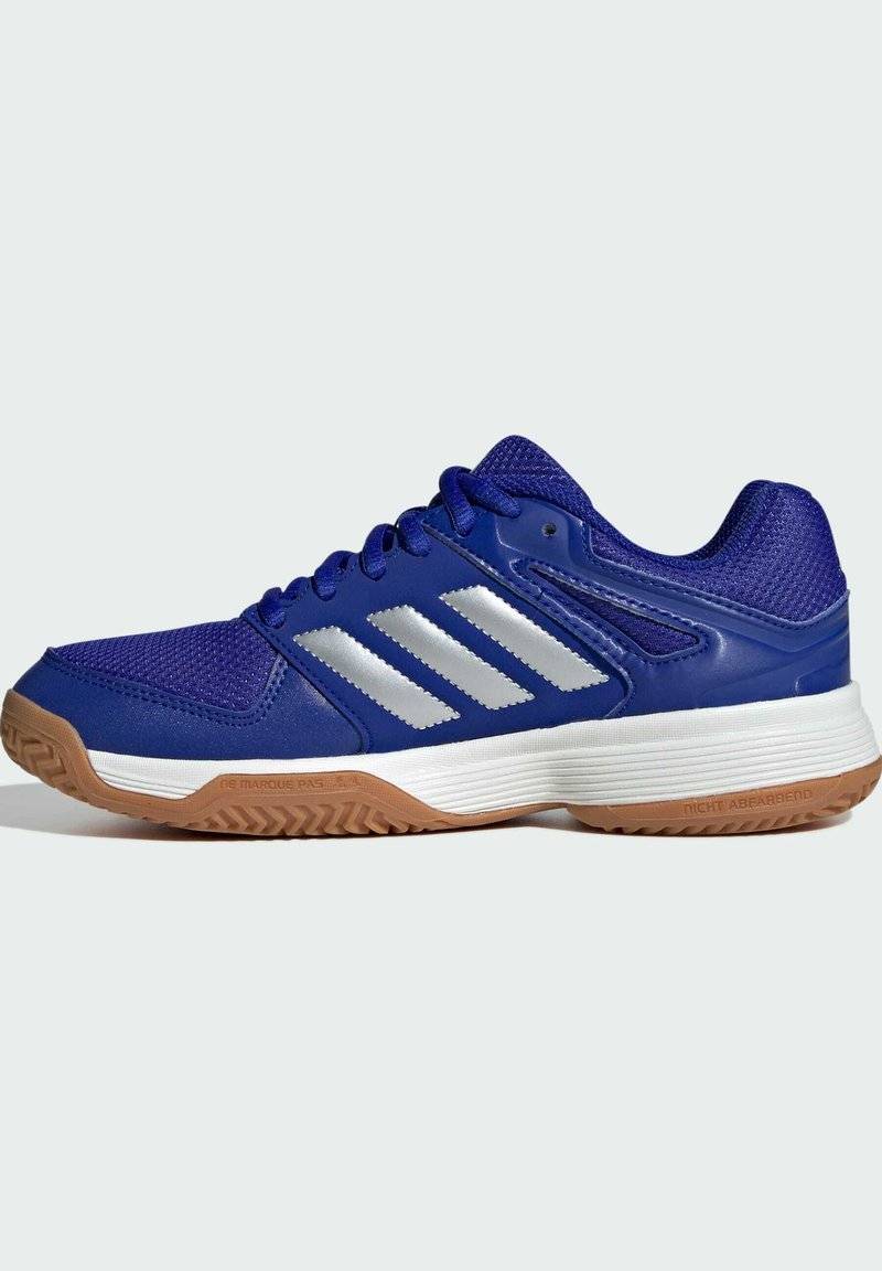 adidas Performance adidas Performance SPEEDCOURT INDOOR KIDS - Stability running shoes - lucid blue silver metallic gum Verkauf