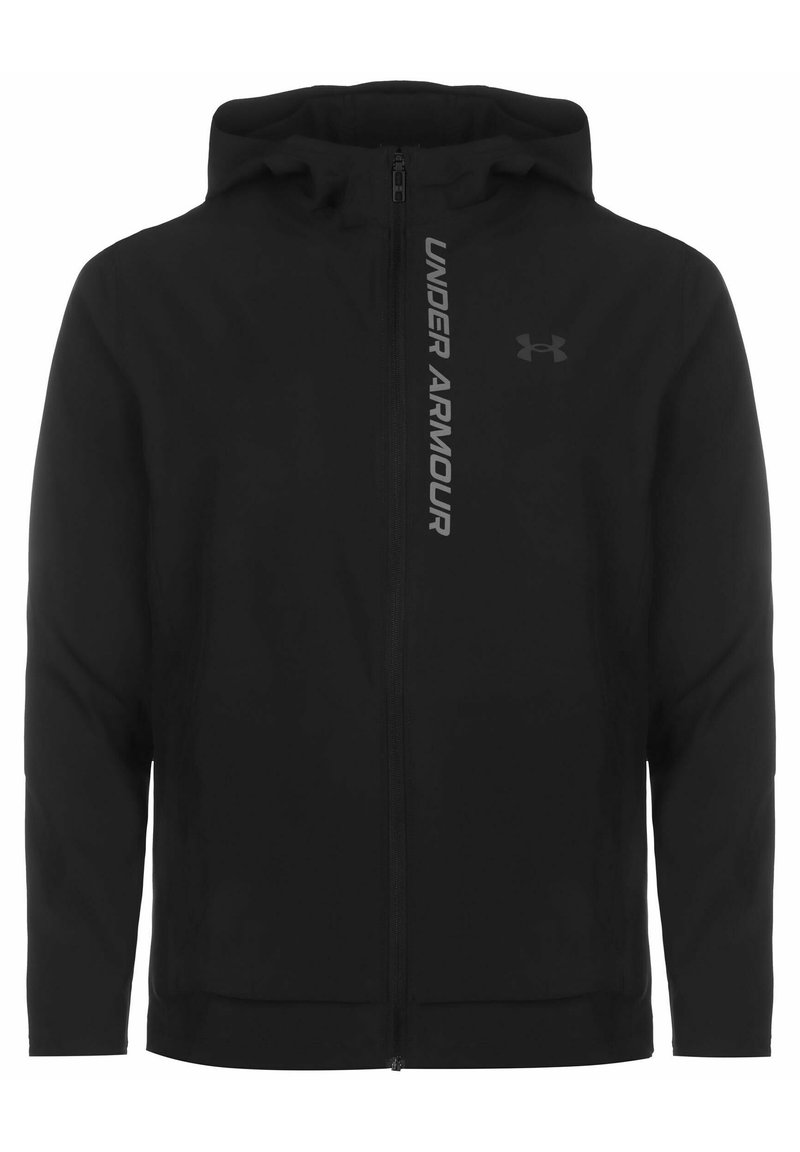 Under Armour Under Armour OUT THE STORM - Running jacket - black jet gray reflective Weihnachtsangebot