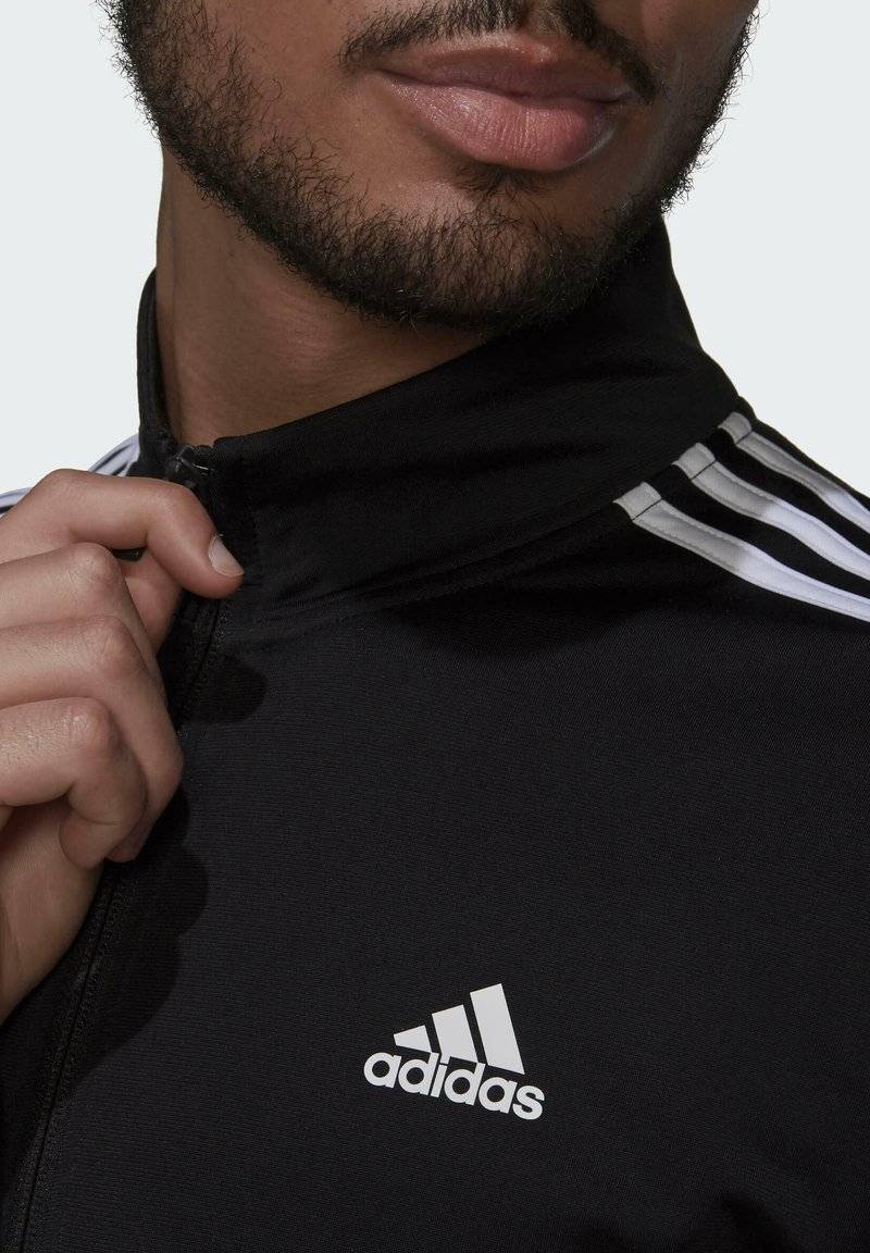 adidas Sportswear adidas Sportswear ESSENTIALS WARM-UP REGULAR 3-STRIPES - Training jacket - black Große Rabatte