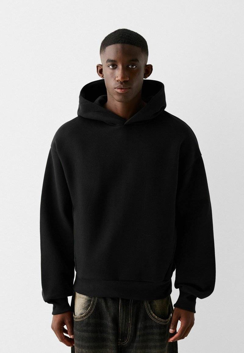 Bershka Bershka Sweatshirt - black denim Begrenzte Freigabe