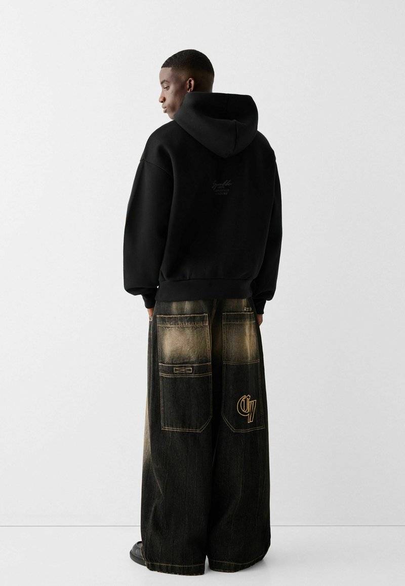 Bershka Bershka Sweatshirt - black denim Begrenzte Freigabe