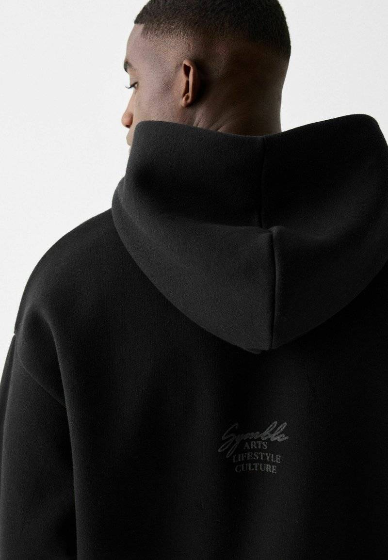 Bershka Bershka Sweatshirt - black denim Begrenzte Freigabe