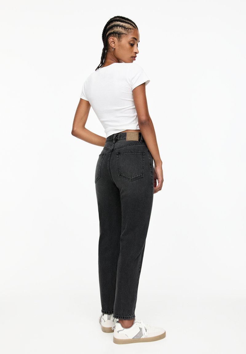 PULL&BEAR PULL&BEAR MOM - Slim fit jeans - dark grey JETZT KAUFEN