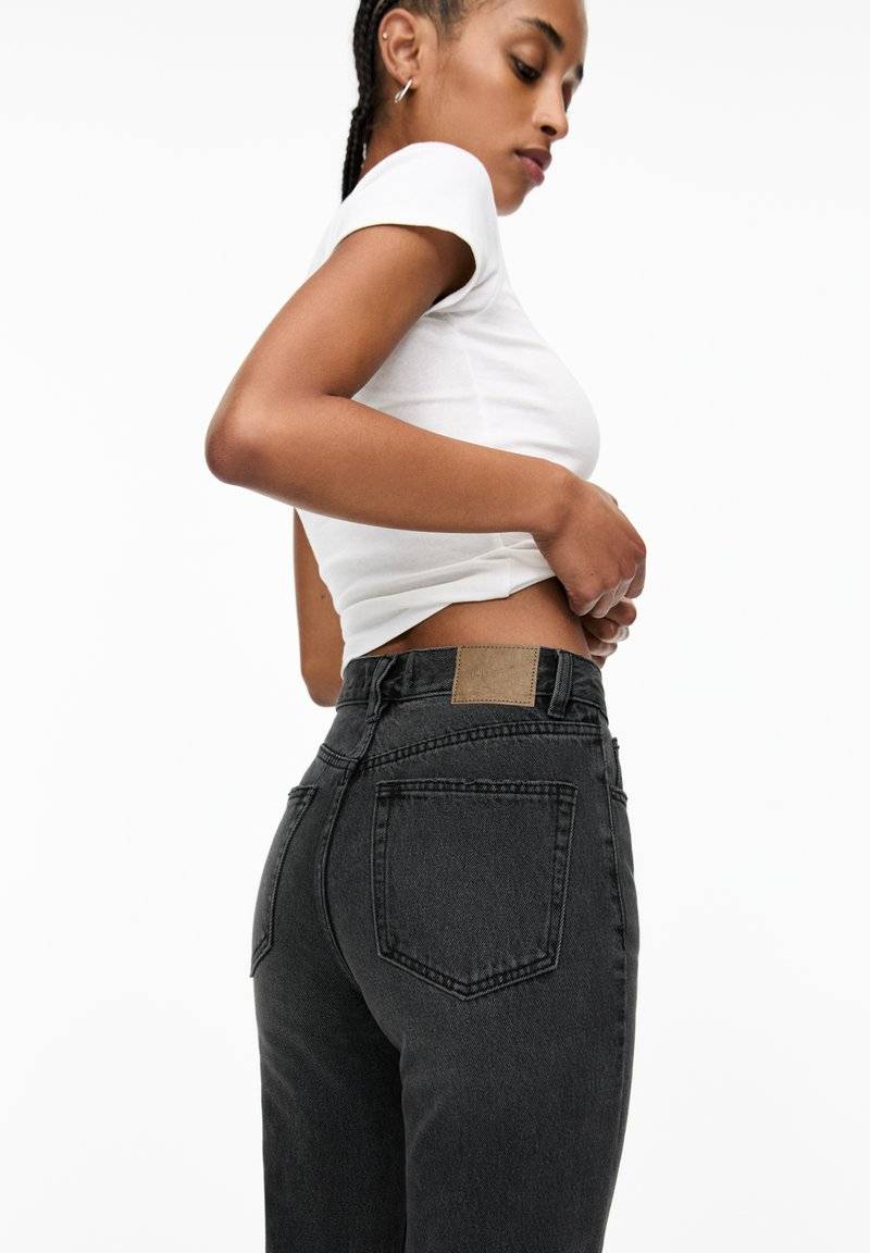 PULL&BEAR PULL&BEAR MOM - Slim fit jeans - dark grey JETZT KAUFEN