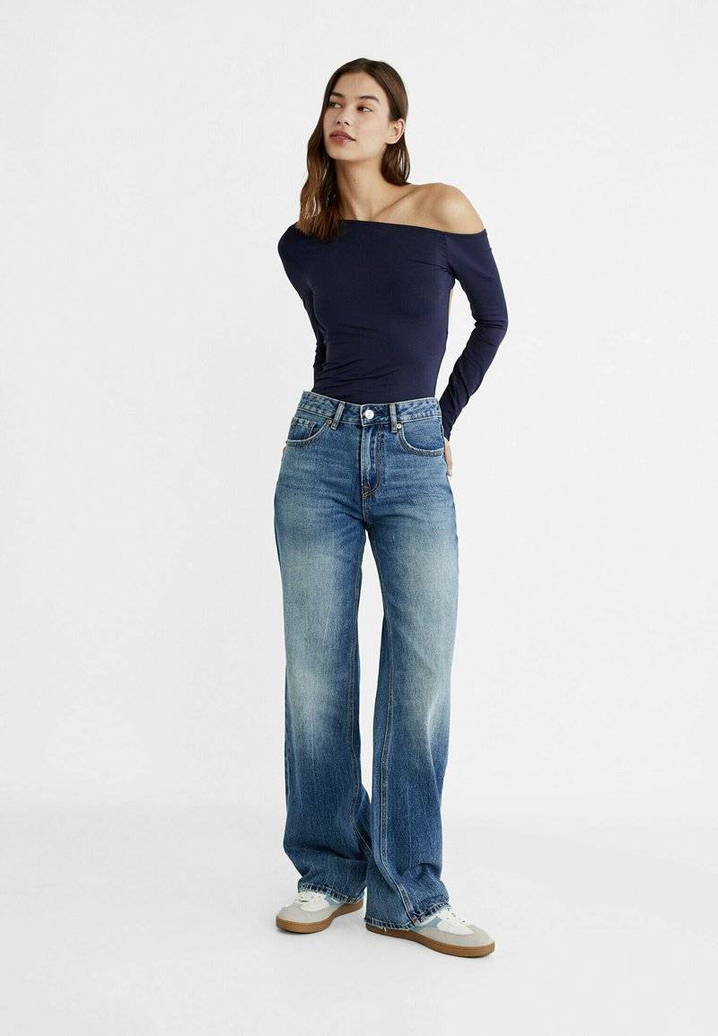 Stradivarius Stradivarius Straight leg jeans - blue Bis zu 55% Rabatt