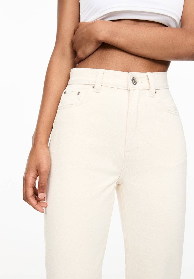 PULL&BEAR PULL&BEAR MOM - Slim fit jeans - beige Discount Store für neue Produkte