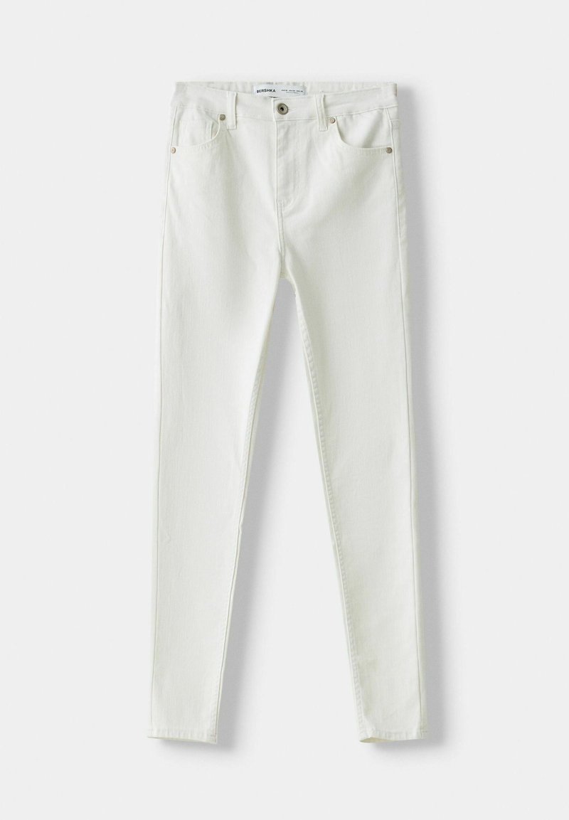Bershka Bershka SUPER - Jeans Skinny Fit - white Black Friday Preise