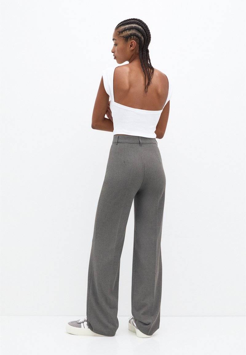 PULL&BEAR PULL&BEAR SMART SEAMED - Trousers - grey 50% Rabatt für begrenzte Zeit