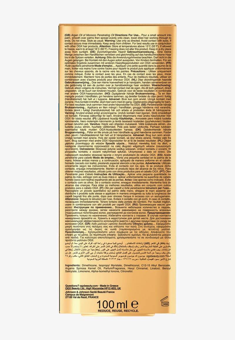 ogx ogx OGX RENEWING + ARGAN OIL OF MOROCCO EXTRA PENETRATING OIL - Hair treatment Großer Ausverkauf