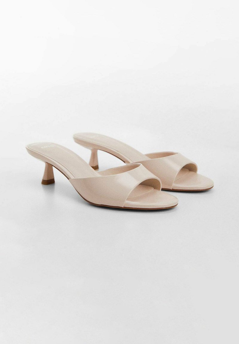 Mango Mango LOW - Heeled mules - nude Heißer Verkauf