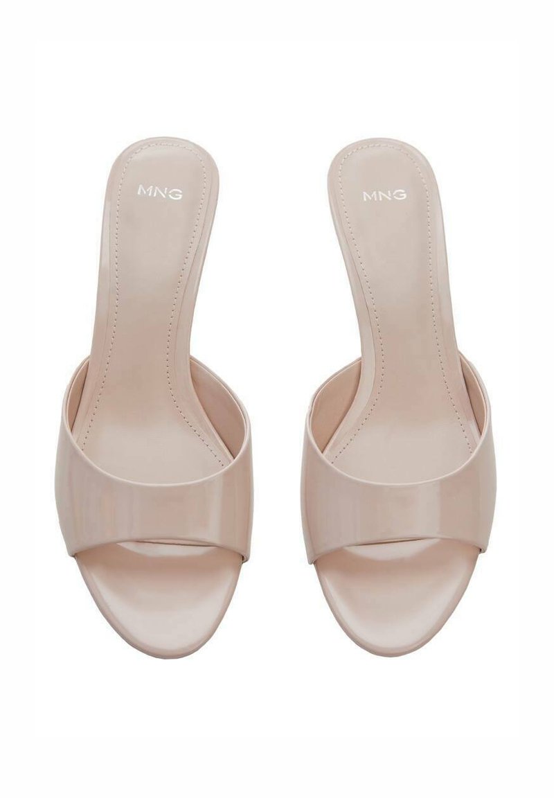 Mango Mango LOW - Heeled mules - nude Heißer Verkauf
