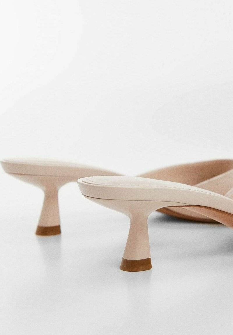 Mango Mango LOW - Heeled mules - nude Heißer Verkauf