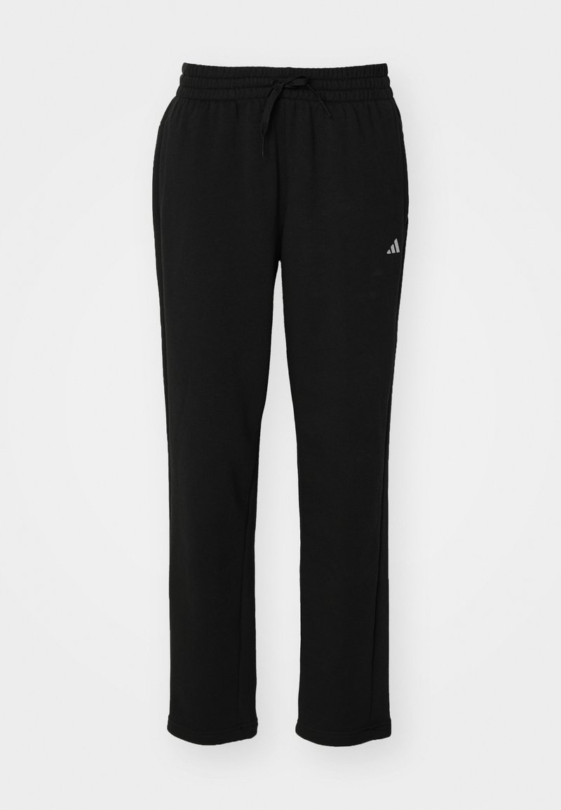 adidas Sportswear adidas Sportswear ESSENTIALS SMALL LOGO FEEL COZY OPEN HEM PANT - Tracksuit bottoms - black Letzte 2 Tage