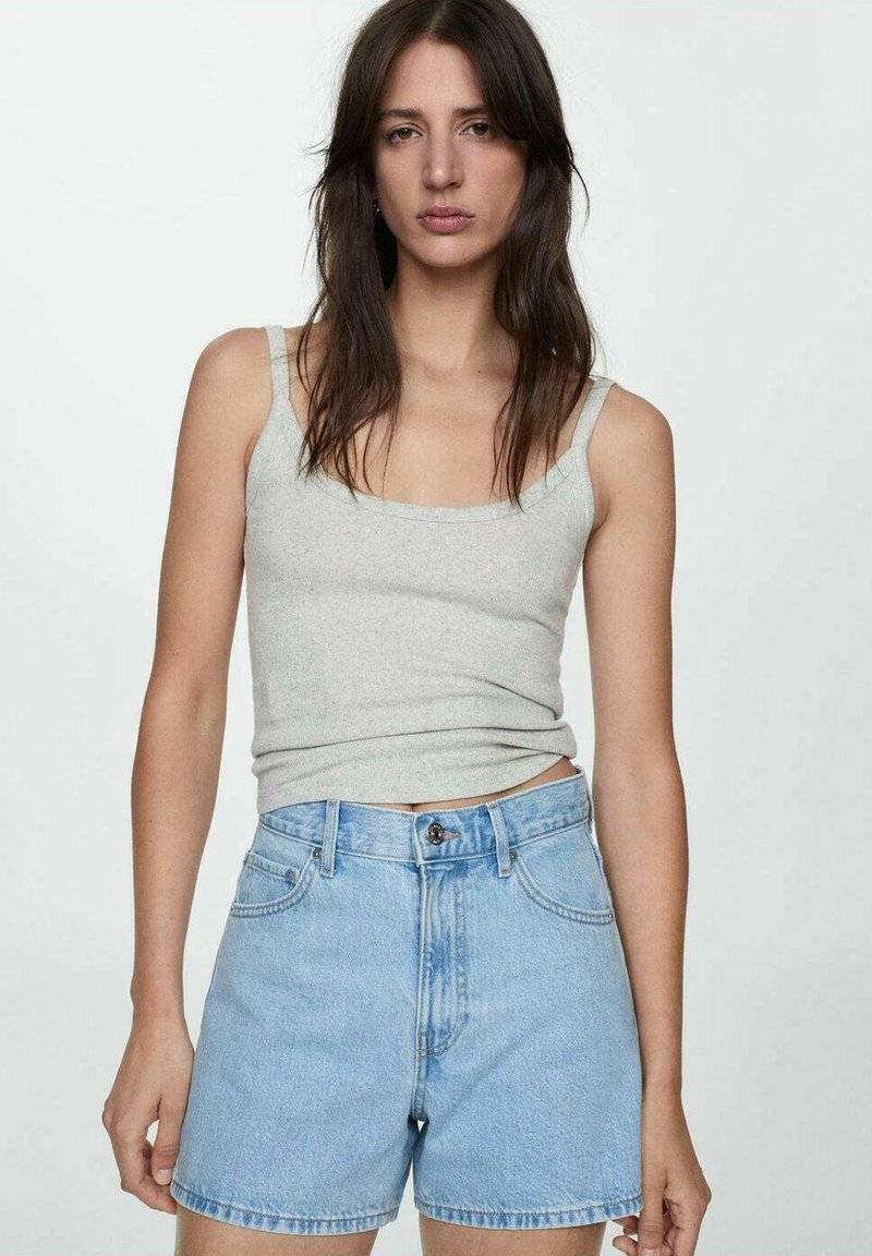 Mango Mango Denim shorts - light blue Fabrikladen