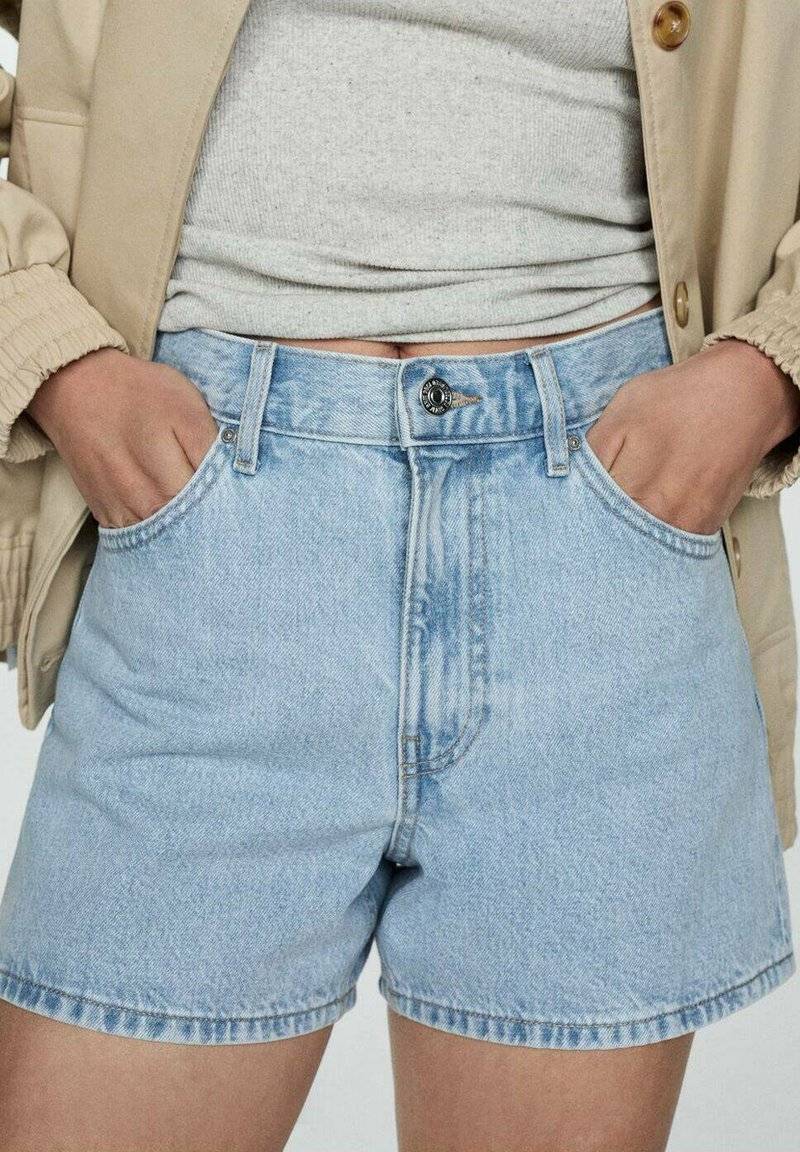 Mango Mango Denim shorts - light blue Fabrikladen