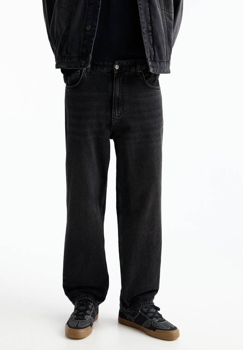 PULL&BEAR PULL&BEAR BAGGY FIT - Straight leg jeans - black Speichern exportieren