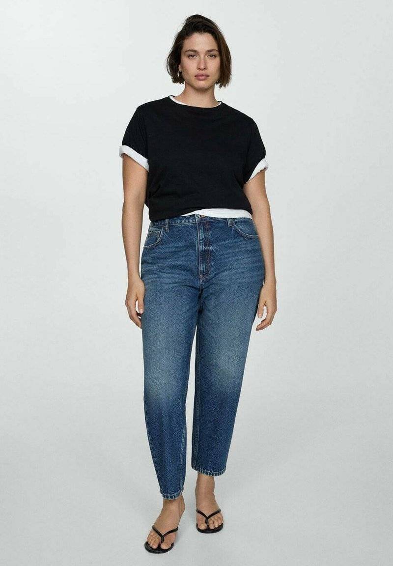 Mango Mango Relaxed fit jeans - bleu foncé Black Friday Preise