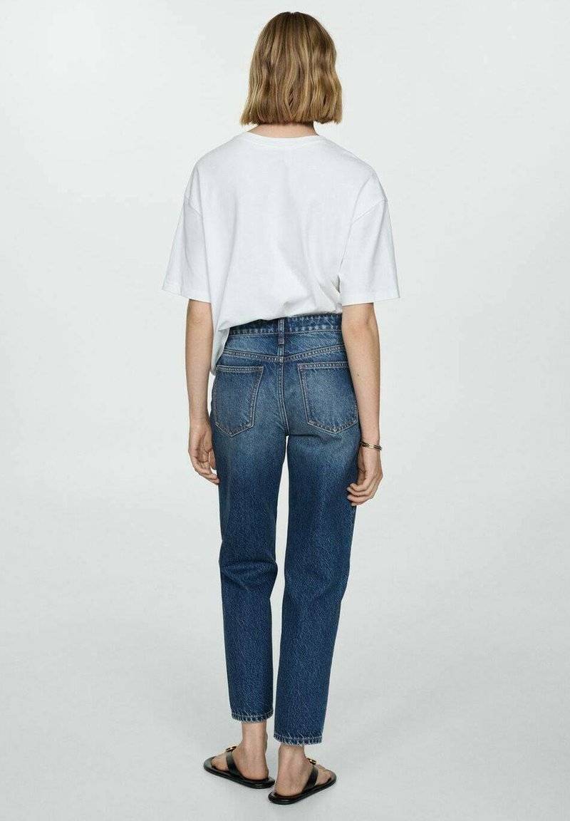 Mango Mango Relaxed fit jeans - bleu foncé Black Friday Preise