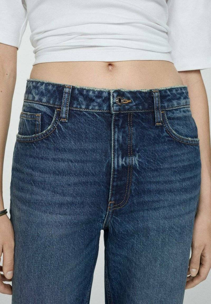 Mango Mango Relaxed fit jeans - bleu foncé Black Friday Preise
