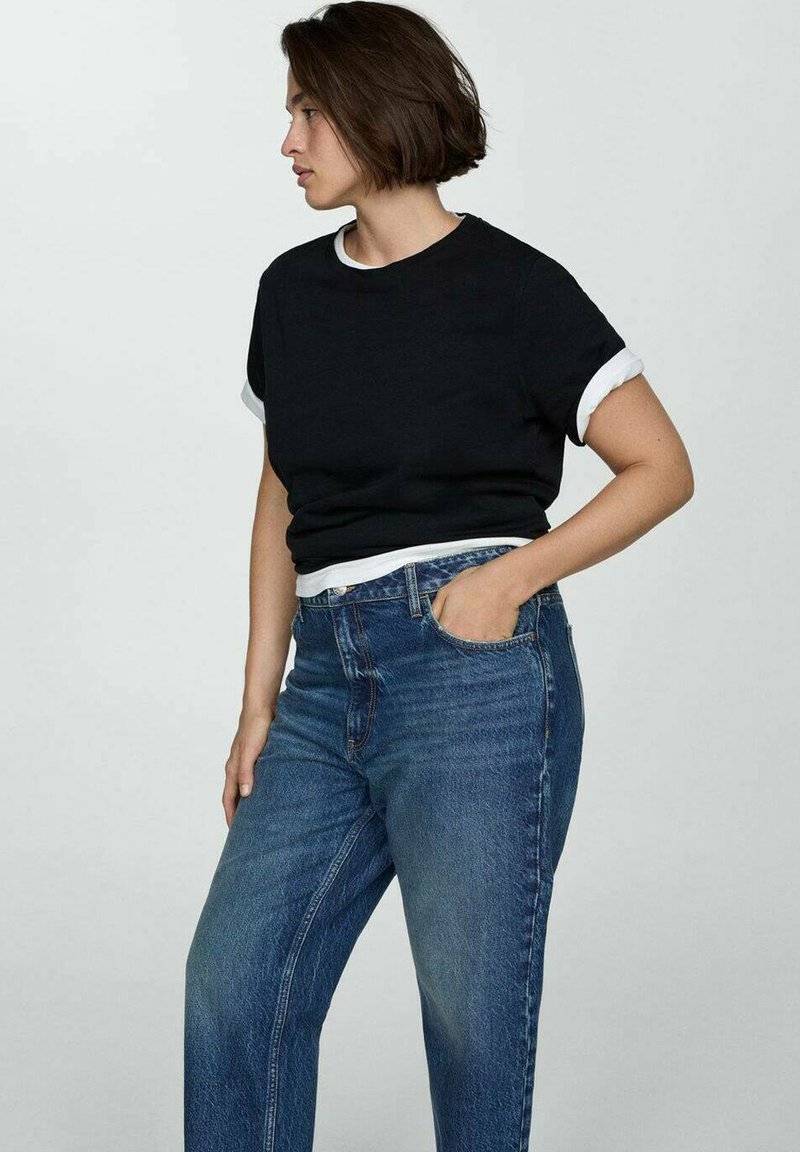 Mango Mango Relaxed fit jeans - bleu foncé Black Friday Preise