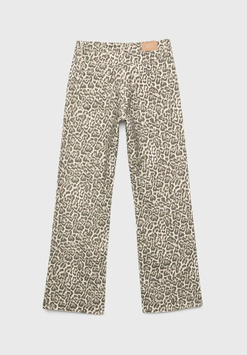 Stradivarius Stradivarius PRINTED - Straight leg jeans - camel Outlet